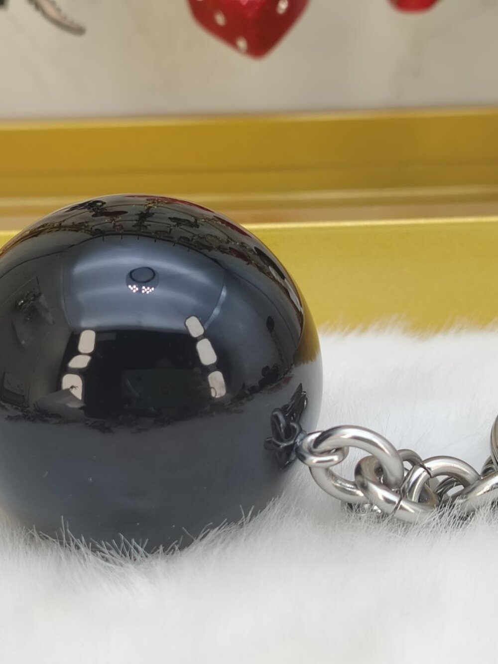 Coach Eight Ball Bag Charm - Picture 4 of 7